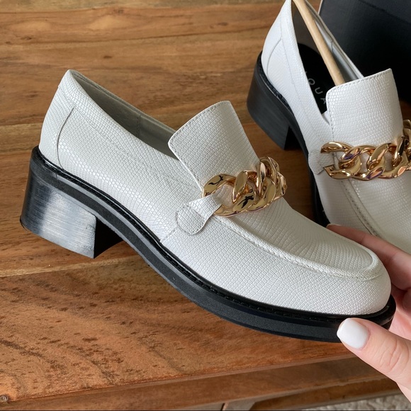 New Aqua Lena Lizard Loafers - Picture 3 of 5